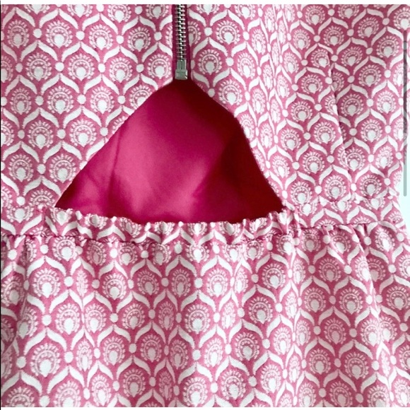 I Heart Ronson Pink White Sleeveless Keyhole Dress - Picture 5 of 9